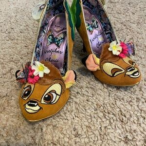 Irregular Choice Bambi Floral Women's Shoes - Brown